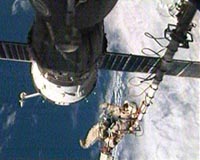 Russian Soyuz Inspection Spacewalk Under Way