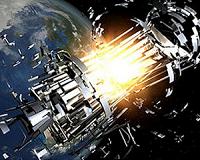 Reducing debris threat from satellite batteries