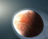 Distant heavy metal gas planet is shaped like a football