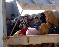 Hundreds of civilians flee Iraq's Fallujah area