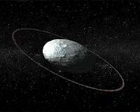Haumea, the most peculiar of Pluto companions, has a ring around it