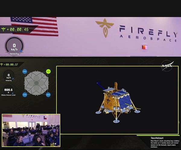 Rocket Lab Space Software Aids in Successful Lunar Landing for Firefly's Blue Ghost 1 Mission