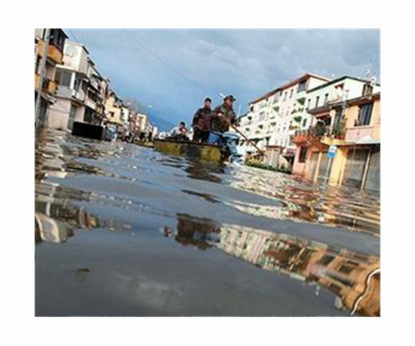Floods swamp roads, damage buildings in Kosovo, Albania
