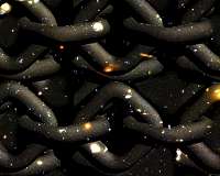 Filling the early universe with knots can explain why the world is three-dimensional