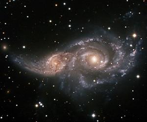 Massive Black Holes 'Switch On' In Galaxy Collisions