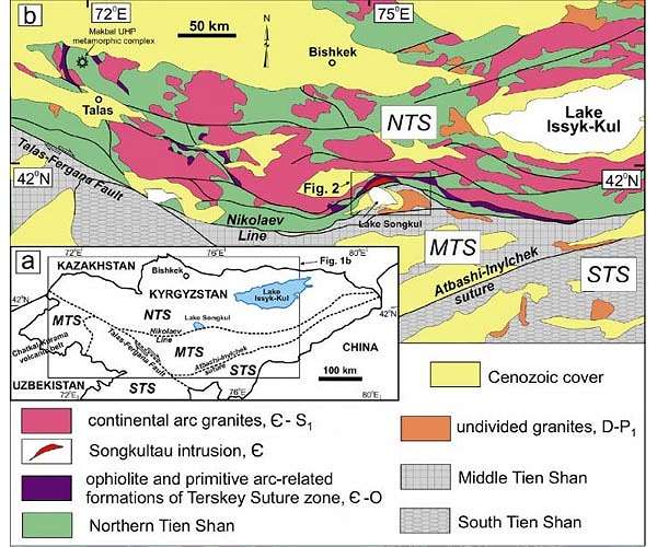 Scientists discover an ancient island arc in the Kyrgyz Tien Shan