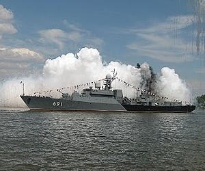 Russia Floats Out New Missile Frigate For Caspian Sea