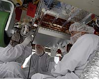 Powerful Antenna Attached To NASA's GLAST Satellite