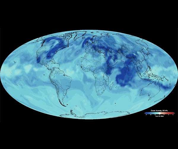 Discovery reveals large, year-round ozone hole over tropics