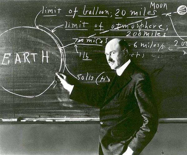 Goddard's first liquid-fueled rocket