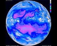 NASA NOAA Water Vapor Animations Over Oceans