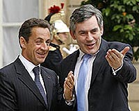 Brown, Sarkozy seek G8 action on climate, oil prices