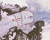 Greenland glaciers still disintegrating