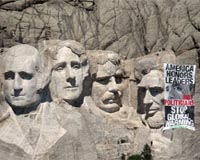 Greenpeace activists arrested for banner on Mount Rushmore