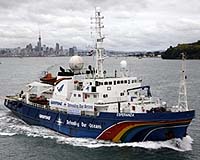 Greenpeace vessel ends pursuit of Japanese whalers