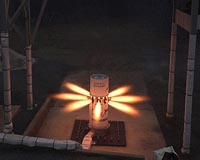 Orion Launch Abort System Attitude Control Motor Lights Up Sky