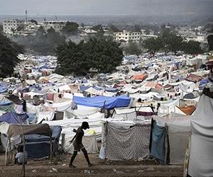 Haiti storm kills five quake survivors, lashes tent city