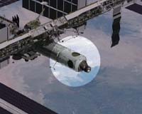 ESA Astronaut Paolo Nespoli And Node 2 Module Head For ISS