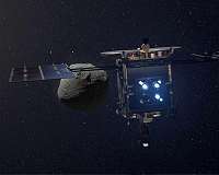 Hayabusa2 and MASCOT lander nearing Ryugu