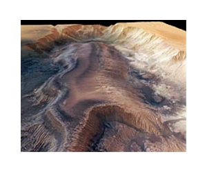 Spacecraft snaps dramatic images of giant scar on the surface of Mars