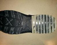 Textured rubber that grips slick, icy surfaces
