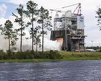 NASA conducts a 'BOO-tiful' RS-25 engine test