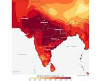 Supercomputer simulations confirm observations of 2015 India/Pakistan heat waves