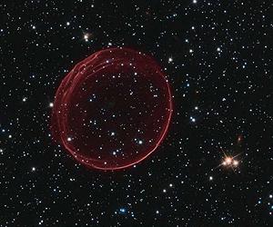 Hubble Supernova Bubble Resembles Holiday Ornament