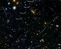 Hubble Sees Nearby Asteroids Photobombing Distant Galaxies