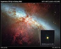 Hubble Monitors Supernova In Nearby Galaxy M82