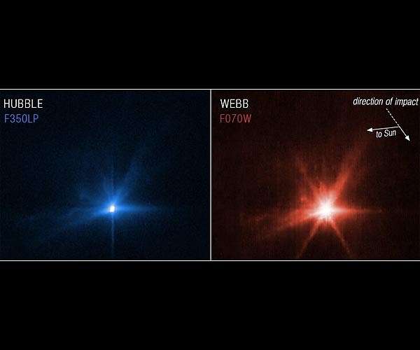 Webb and Hubble capture detailed views of DART impact