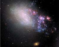 Galaxy Blazes with New Stars Born from Close Encounter