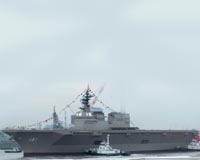 Japan launches helicopter carrier
