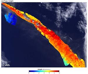Ash Plume Height Of Eyjafjallajokull Volcano