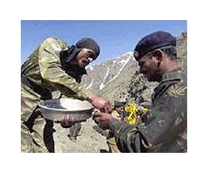 Indian army eating out-of-date food
