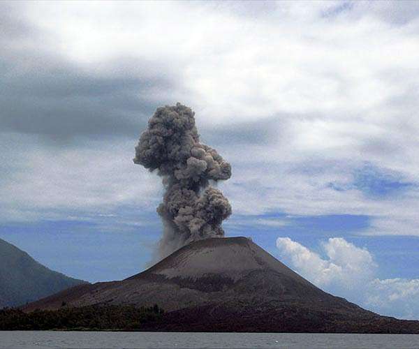 Indonesia's Anak Krakatoa volcano erupts, belches huge ash tower