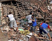 High spirits drive speedy recovery after Indonesian quake