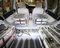 Algorithm allows easy switch out and recharge of electric car batteries