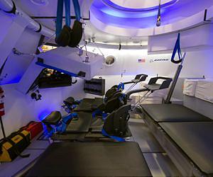 Boeing Unveils CST-100 Mock-up, Astronauts Climb Aboard