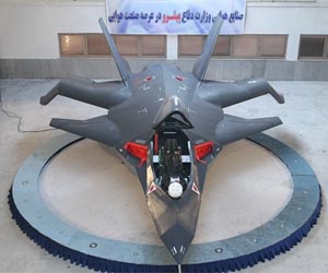 Iran unveils futuristic-looking warplane