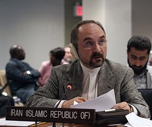 Iran envoy tells West: no talks with 'knife in the neck'