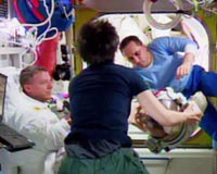 Water pools in US astronaut's helmet after spacewalk