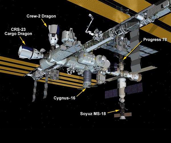 Soyuz docks to new Nauka module port at ISS