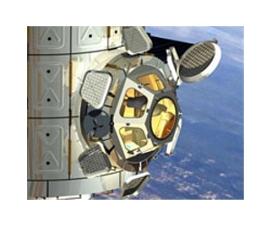 Astronauts install space station observation deck