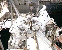 Astronauts prepare for first space walk of mission