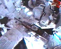 Spacewalkers attach Canadian robot's mechanical arms