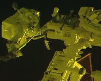 US astronauts make spacewalk to perform ISS repairs