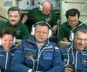 Paolo Nespoli Arrives At ISS