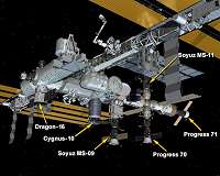 Spacecraft carrying Russian humanoid robot docks at ISS