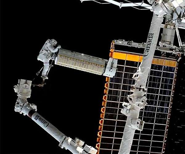 Spacewalkers complete new solar array installation on ISS